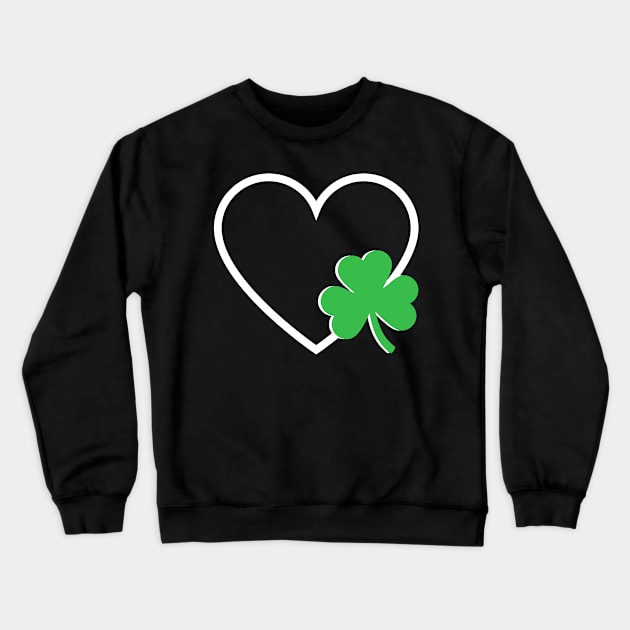 St Patrick's Day Shamrock Heart Irish Toddler Baby Crewneck Sweatshirt by starryskin